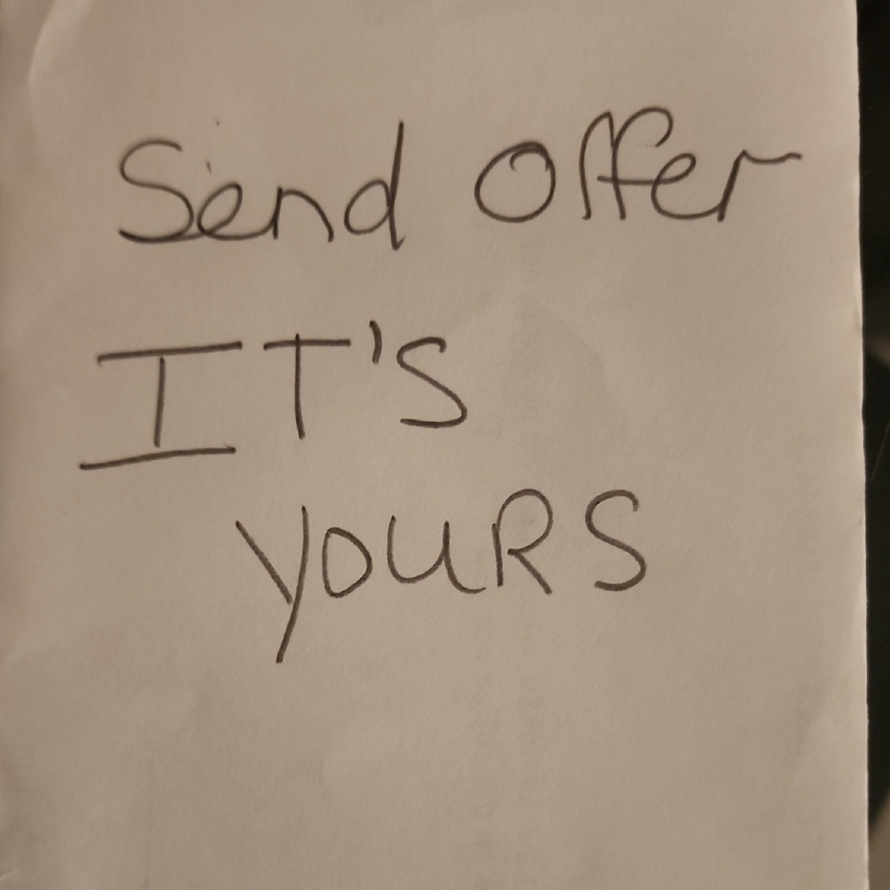 Swimsuits For All Handwritten Offer Note